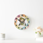 Horloge Ronde Couture de surface couture conception de la pièce  (Maison)