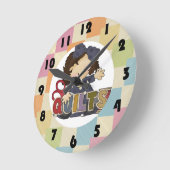 Horloge Ronde Couture de surface couture conception de la pièce (Angle)