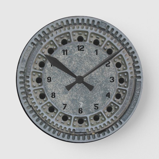 Horloge Ronde Couverture de trou (Recto)