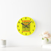 HORLOGE RONDE COUVERTURE ROUGE (Maison)