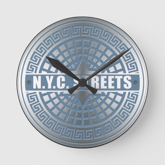 Horloge Ronde Couvertures de trou NYC (Recto)