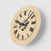 HORLOGE RONDE COW ROUND CLOCK (Angle)