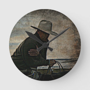 Horloge Ronde Cowboy