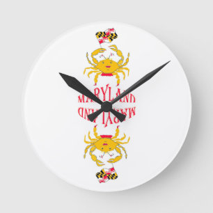 Horloge Ronde Crabe dans le Maryland