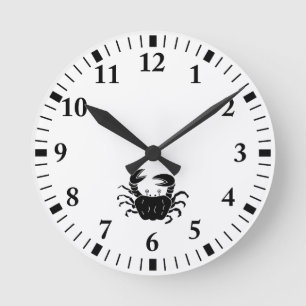 Horloge Ronde Crabe de rivière