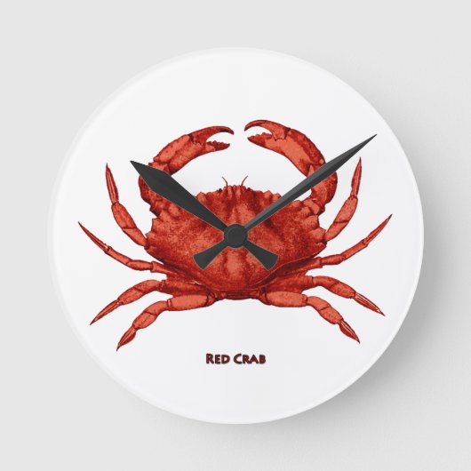 Horloge Ronde Crabe rouge (Pacifique) (Recto)