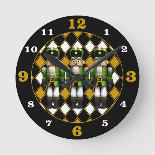 Horloge Ronde Crackers verts (Recto)