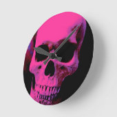 Horloge Ronde Crâne (Angle)