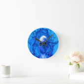 Horloge Ronde crâne bleu Alien (Maison)