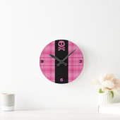Horloge Ronde Crâne de fraise (Maison)