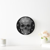 Horloge Ronde Crâne réaliste (Maison)