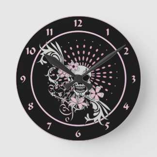 Horloge Ronde Crâne vintage