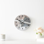 Horloge Ronde Crash cymbal painterly drumet side music design (Maison)