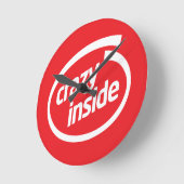 Horloge Ronde Crazy inside (Angle)