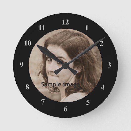 Horloge Ronde Create Your Own Design | Personnalized Photo (Recto)