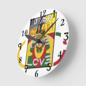 Horloge Ronde Create Your Own Hillary Stronger Together (Angle)