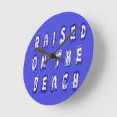 Horloge Ronde Create Your Own Inspirational Beach Life (Angle)