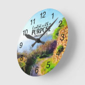 Horloge Ronde Created with a Purpose Ephesians Wall Clock (Angle)