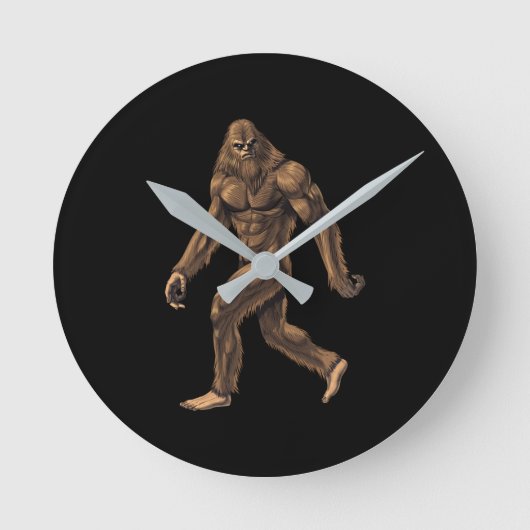 Horloge Ronde Créature Cryptid Bigfoot (Recto)