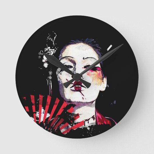 Horloge Ronde Creepy geisha (Recto)