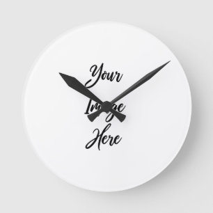 HORLOGE RONDE CREEZ VOS PROPRES CARTES