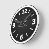 Horloge Ronde Créez votre propre (Angle)