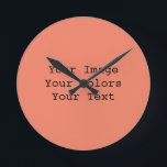 Horloge Ronde Créez votre propre<br><div class="desc">Créez vos propres faveurs de mariage entièrement customisées,  fournitures de réception,  décorations et invitations couleur personnalisées,  bijoux personnalisés et plus encore!</div>