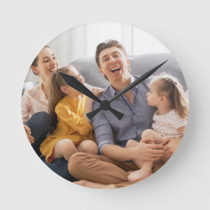 Horloge Ronde Créez votre propre photo de famille personnalisée