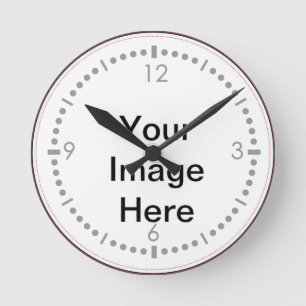 Horloge Ronde Créez votre propre photo faite sur commande