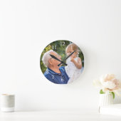 Horloge Ronde Créez votre propre photo moderne (Maison)