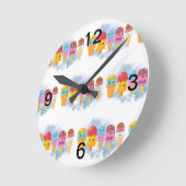 Horloge Ronde crème glglace (Angle)
