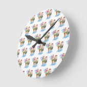 Horloge Ronde crème glglace (Angle)
