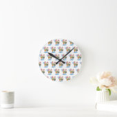 Horloge Ronde crème glglace (Maison)