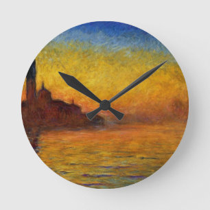 Horloge Ronde Crépuscule de Claude Monet //Venise