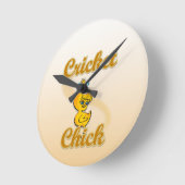 Horloge Ronde Cricket Chick (Angle)