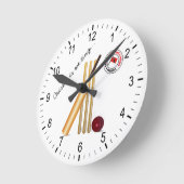 Horloge Ronde Cricket De Trinité-Et-Tobago (Angle)