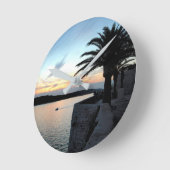 Horloge Ronde Croatian sunset (Angle)