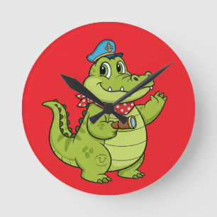 Horloge Ronde Crocodile