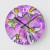 HORLOGE RONDE CROCUSES (Recto)