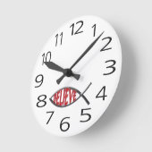 Horloge Ronde Croire Poisson-Rouge (Angle)