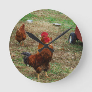 Horloge Ronde Croisement de coq