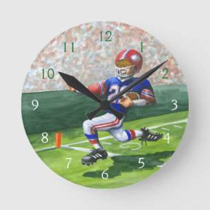 Horloge Ronde Croisement de la ligne de but pour un touchdown