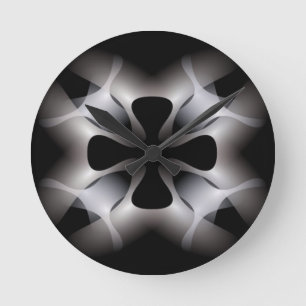 HORLOGE RONDE CROIX ABSTRAITE