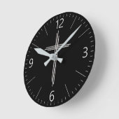 Horloge Ronde Croix chrétienne (Angle)