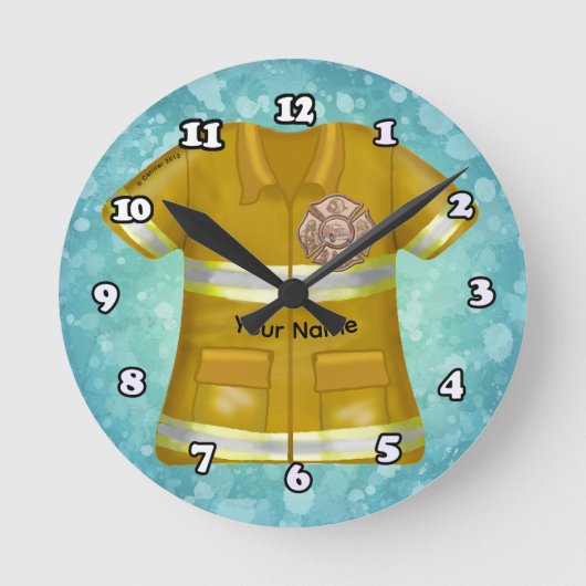 Horloge Ronde Croix de Malte  Pompiers  (Recto)