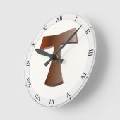 Horloge Ronde Croix de Tau (Angle)