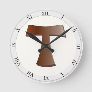 Horloge Ronde Croix de Tau