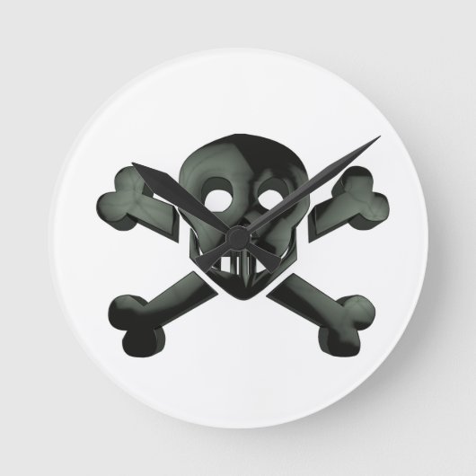 Horloge Ronde croix du crâne (Recto)