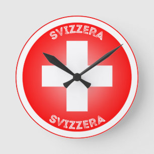 Horloge Ronde Croix suisse Svizzera forme de cercle