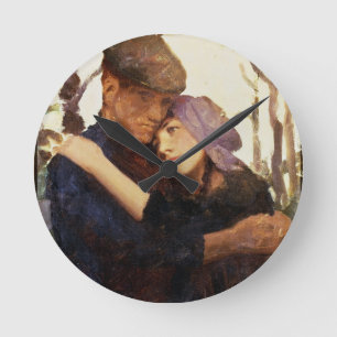 Horloge Ronde Croquis pour le "fiancé" (huile sur la toile)